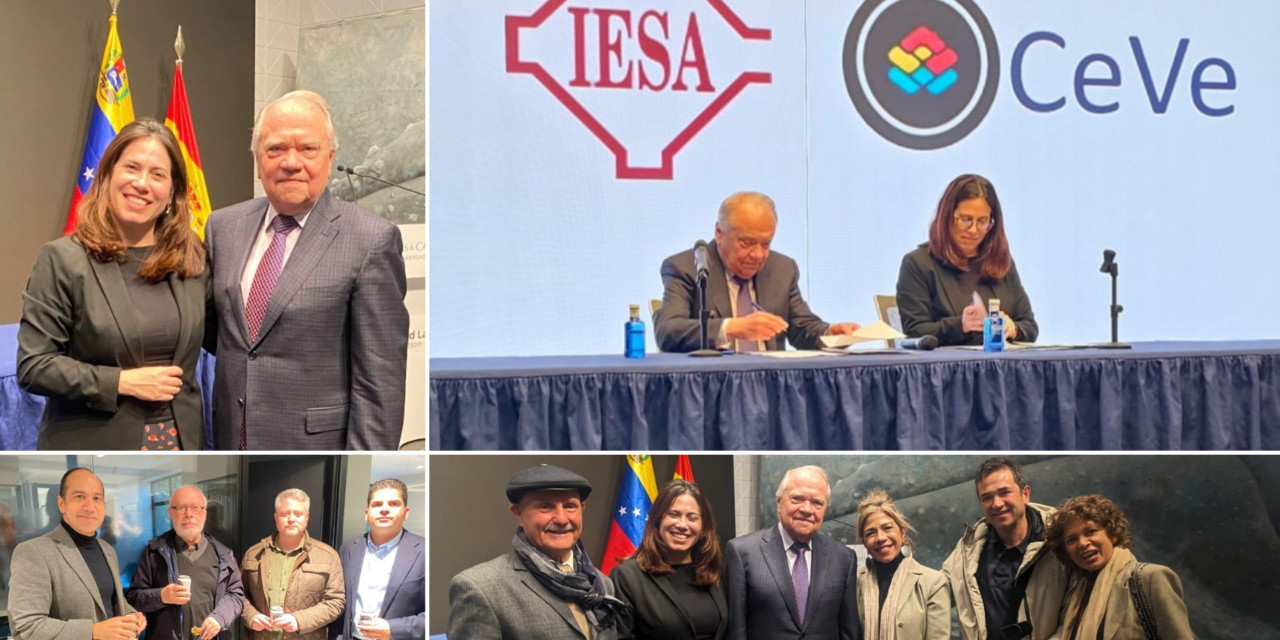 El IESA y CeVe firman una alianza estratégica para impulsar el talento y la proyección internacional de la comunidad venezolana en España