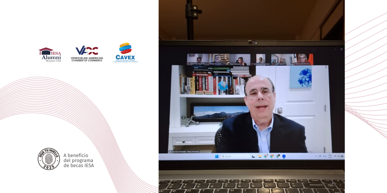 Encuentro con propósito organizado por IESAalumni Houston con el prof. Francisco J. Monaldi