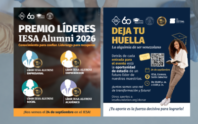 Este 24 de septiembre nos encontraremos en el IESA para reconocer y apoyar el talento que crea futuro
