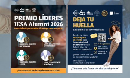 Este 24 de septiembre nos encontraremos en el IESA para reconocer y apoyar el talento que crea futuro